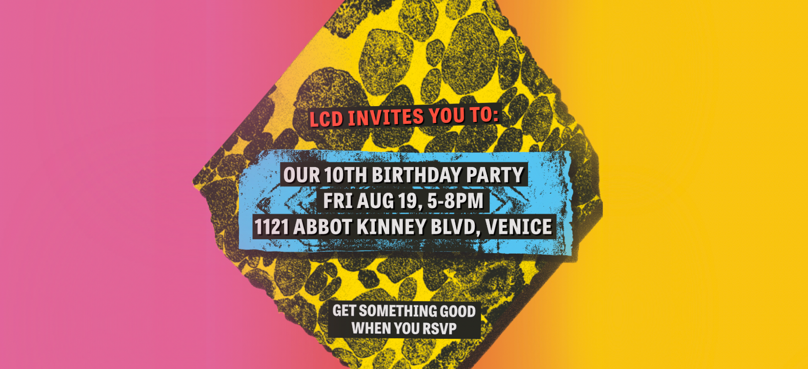 Photo of LCD 10th birthday party invite.