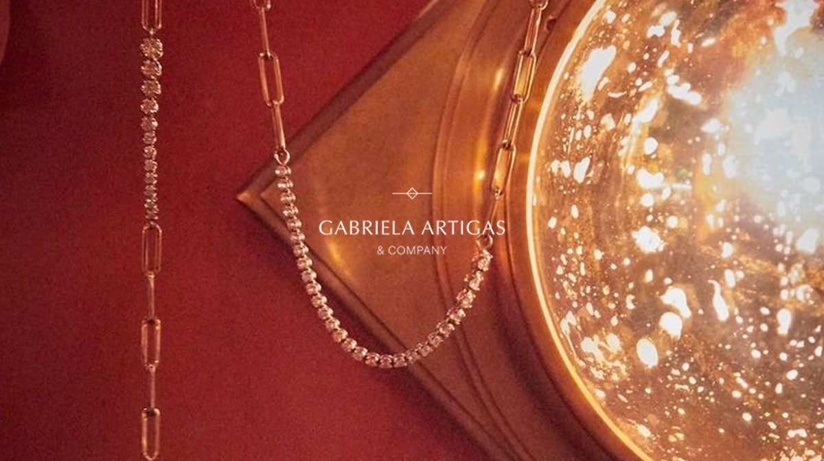 Film photograph of a diamond link chain necklace.