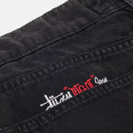 Close detail of the pocket on the Washed Canvas Big Ol' Jeans - Black.