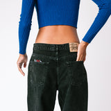 Washed Canvas Big Ol' Jeans - Black