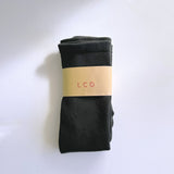 A classic unisex crew sock in black.