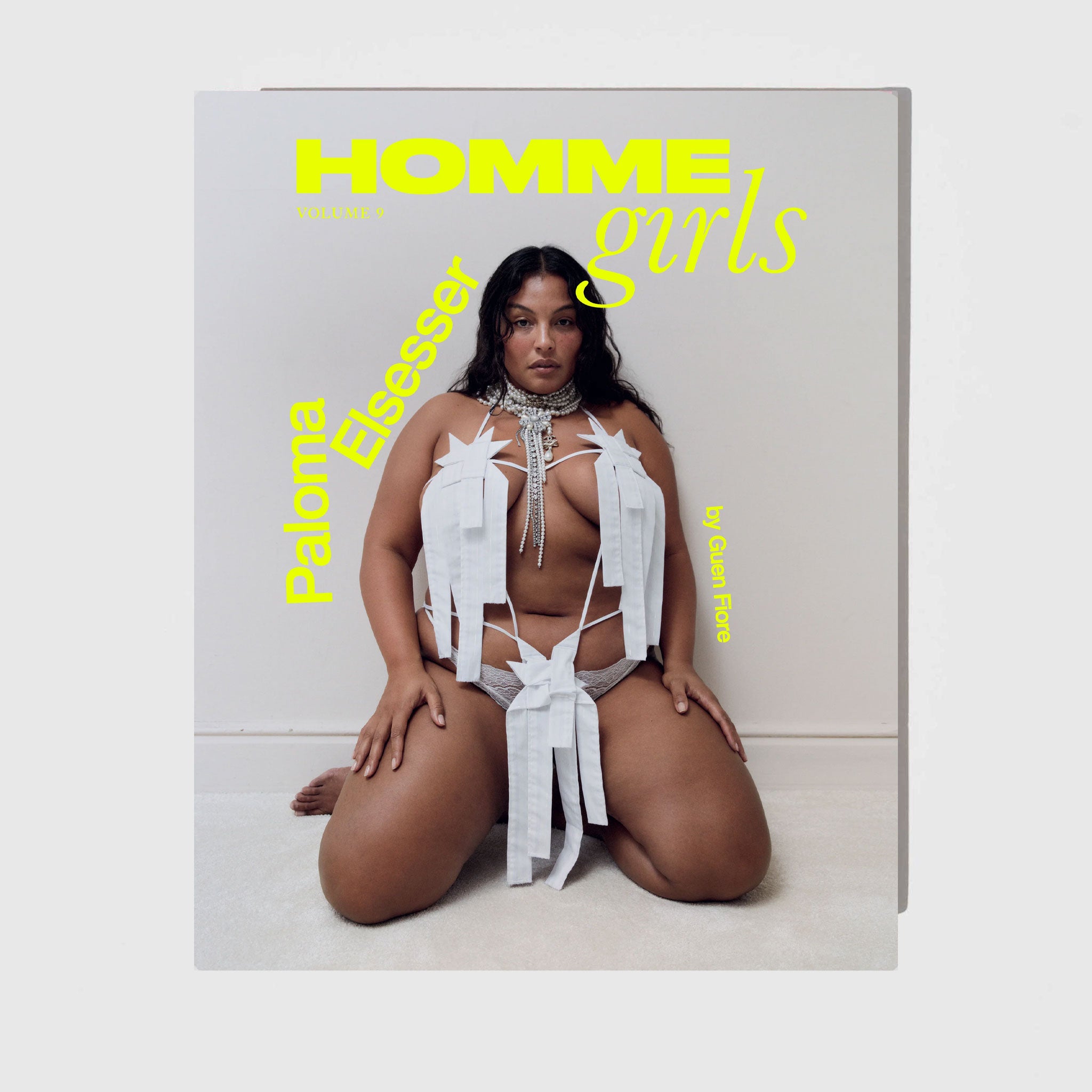 Flat photo of the HommeGirls - Volume 9 paloma elsesser cover.