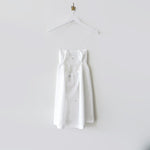 Back hanging photo of the Lace-Back Jacquard Mini Dress - White.