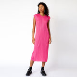 Monthly Colors July S/S Dress - Bright Pink