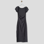Back hanging photo of the Low Back Easy Dress - Slate.