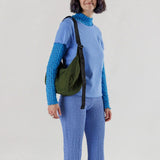 Medium Nylon Crescent Bag - Bay Laurel