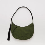 Medium Nylon Crescent Bag - Bay Laurel