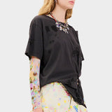 Nash Tee - Flower Burst Black