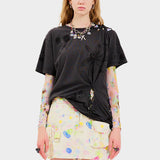 Nash Tee - Flower Burst Black