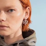 Sprouting Star Earrings - Crystal