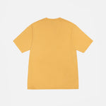 The plain back of the t-shirt.