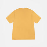 The plain back of the t-shirt.