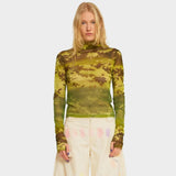 Thumbtastic Mesh Top - Forest Floral