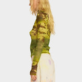 Thumbtastic Mesh Top - Forest Floral