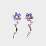 Vine Earrings - Amethyst