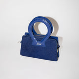 Small Ana Bag - Dark Blue Ponyhair