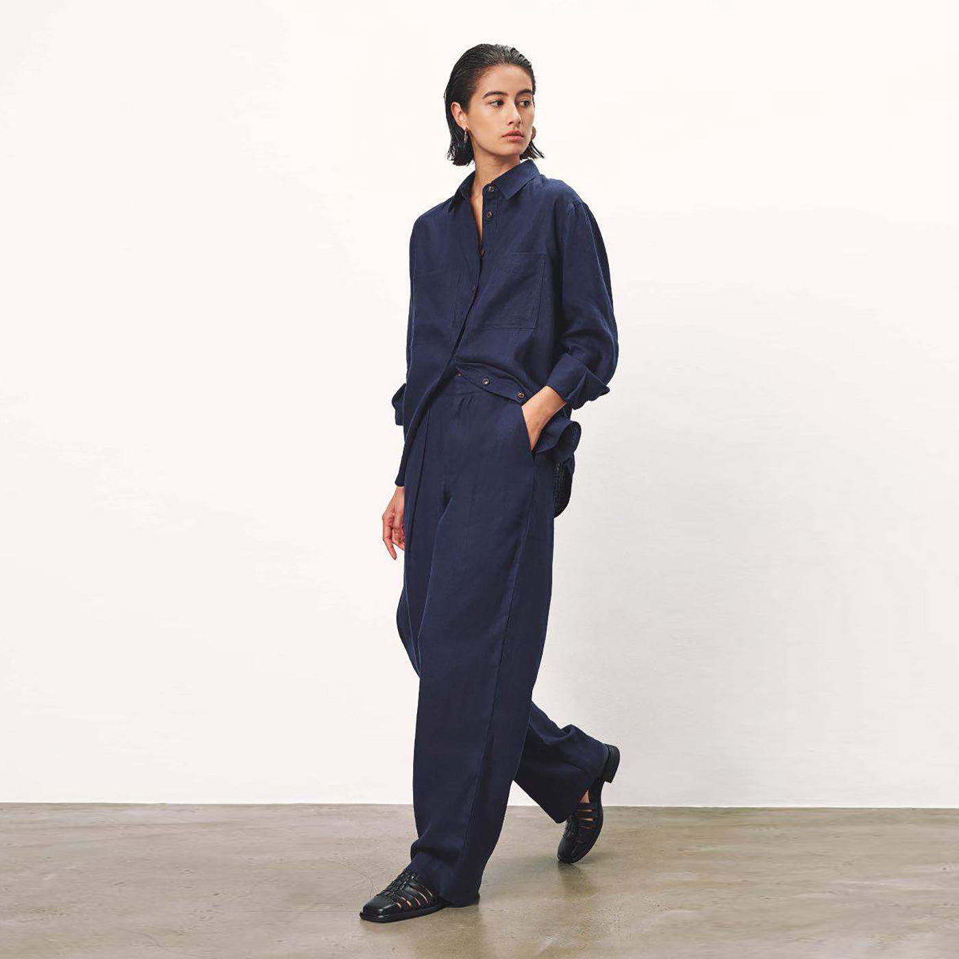 Mara Hoffman - Marella Pants - Navy | available at LCD display picture 1