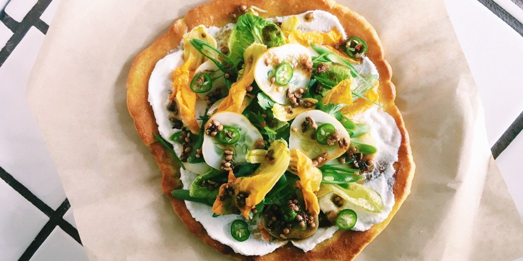 Crispy Turmeric Flatbread with Sandy Ho