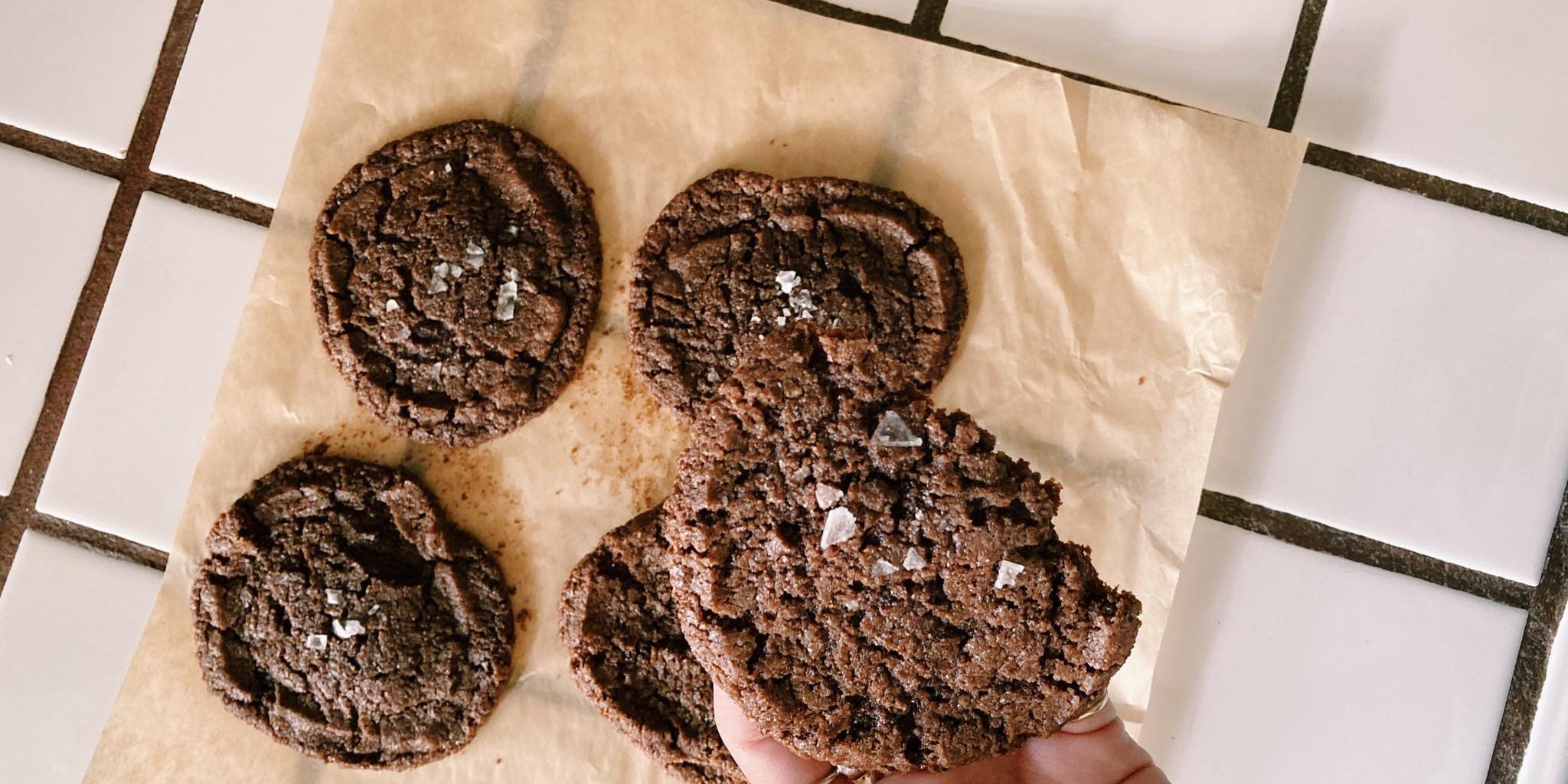 Chewy Chocolate Cardamom Cookies with Sandy Ho