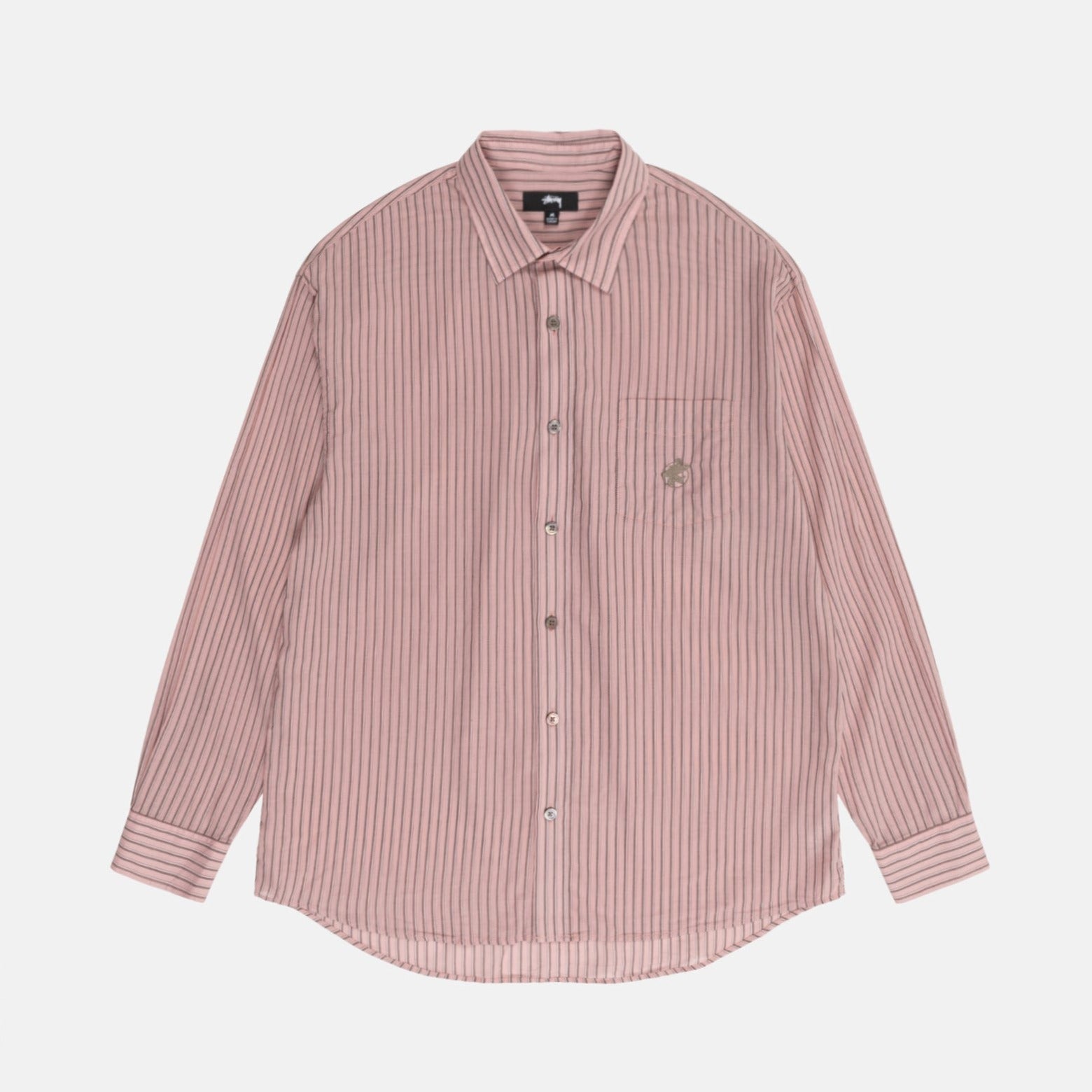 Flat photo of model wearing the Lightweight Classic Shirt - Brick.