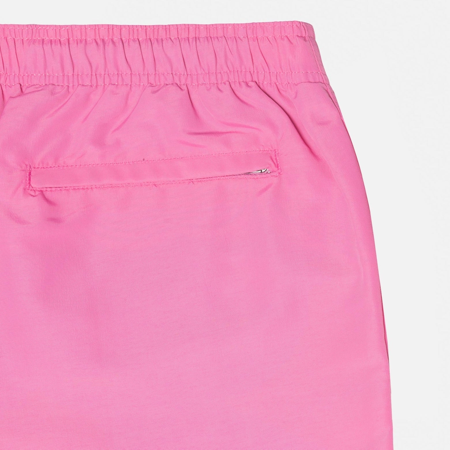 Back detail photo of the Stock Water Short - Gum Pink.