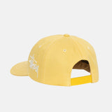 Back detail photo of the Chenille S Low Pro Cap - Mustard.