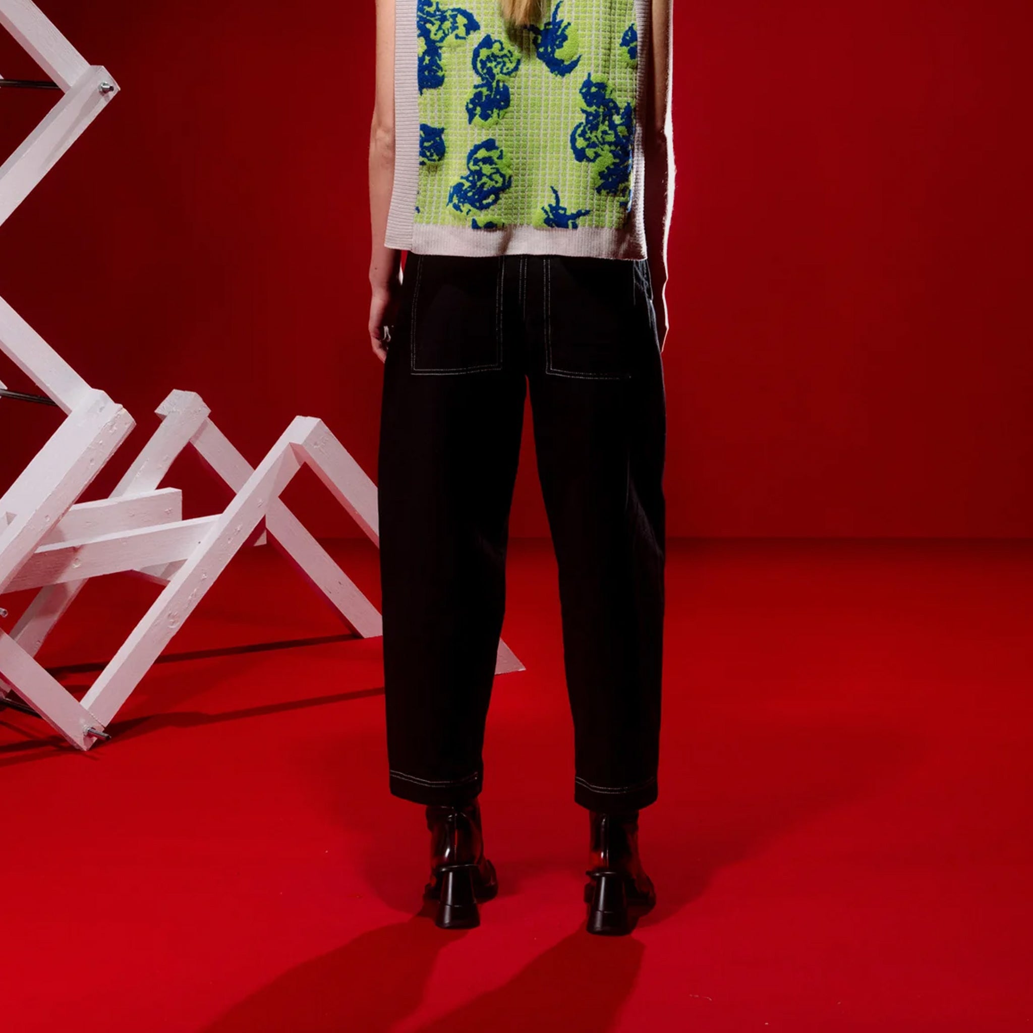 だ*ん様 HENRIK VIBSKOV 抽象柄 ワイドパンツ Sサイズ だ*ん様 HENRIK VIBSKOV 抽象柄 ワイドパンツ Sサイズ - メルカリ