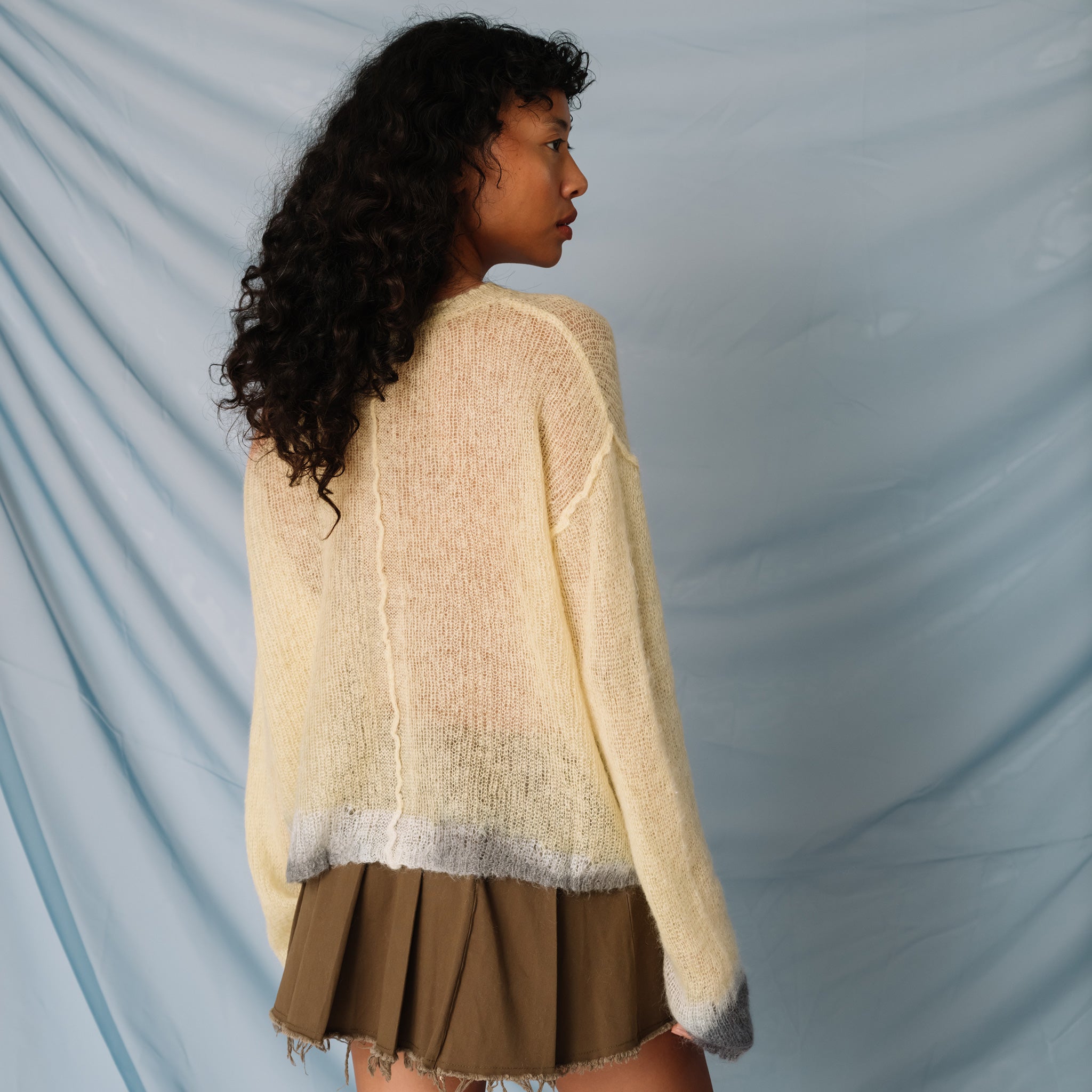 Eckhaus Latta｜Composition Sweater Eckhaus Latta - Composition Sweater - Sand | available at LCD