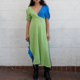 Creek Dress in Cerulean & Kelp