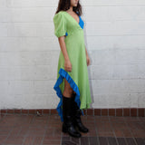 Creek Dress in Cerulean & Kelp