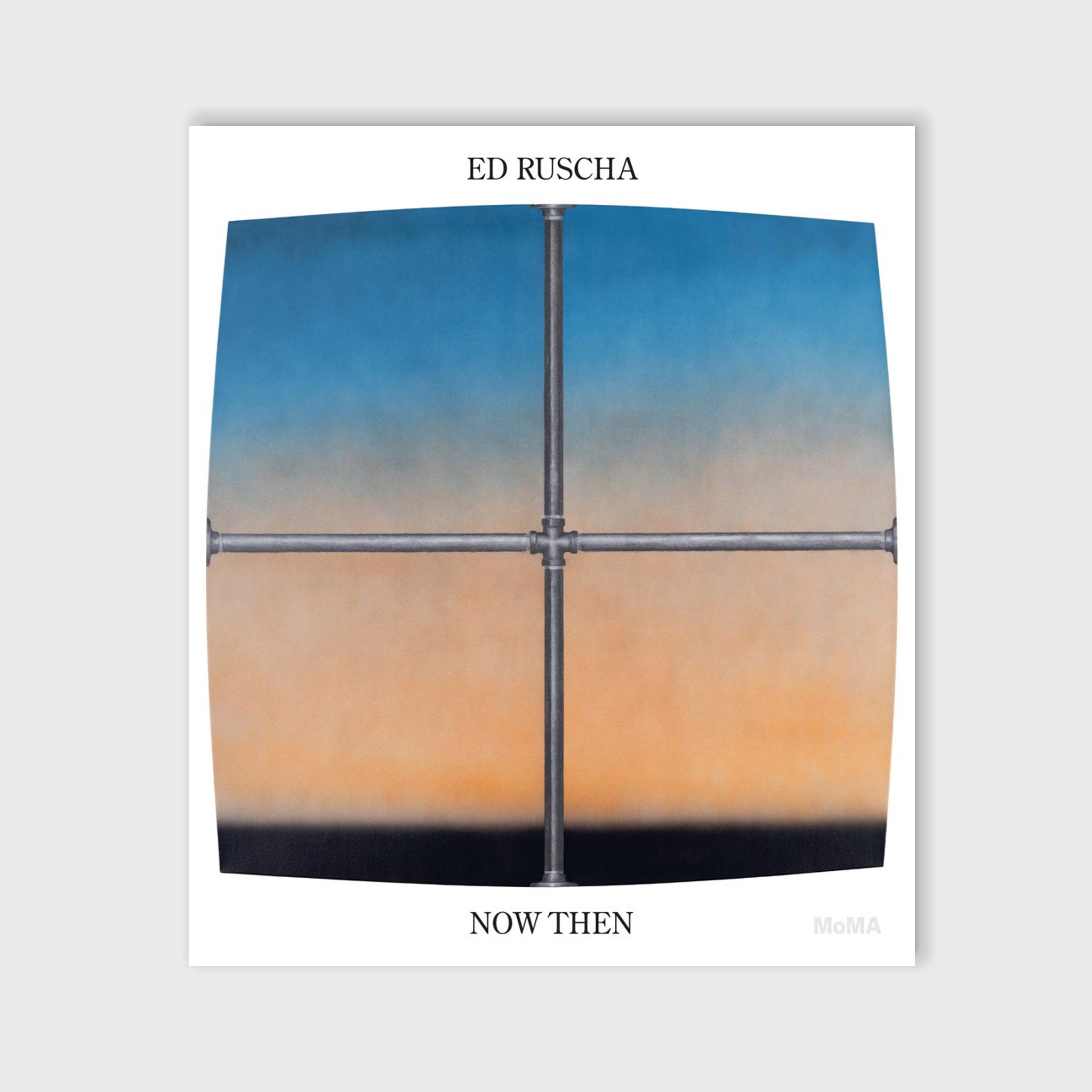 Cover art for Ed Ruscha's Now Then: A Retrospective monolith.