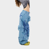 Garden Cargo Pant - Flower Burst Blue