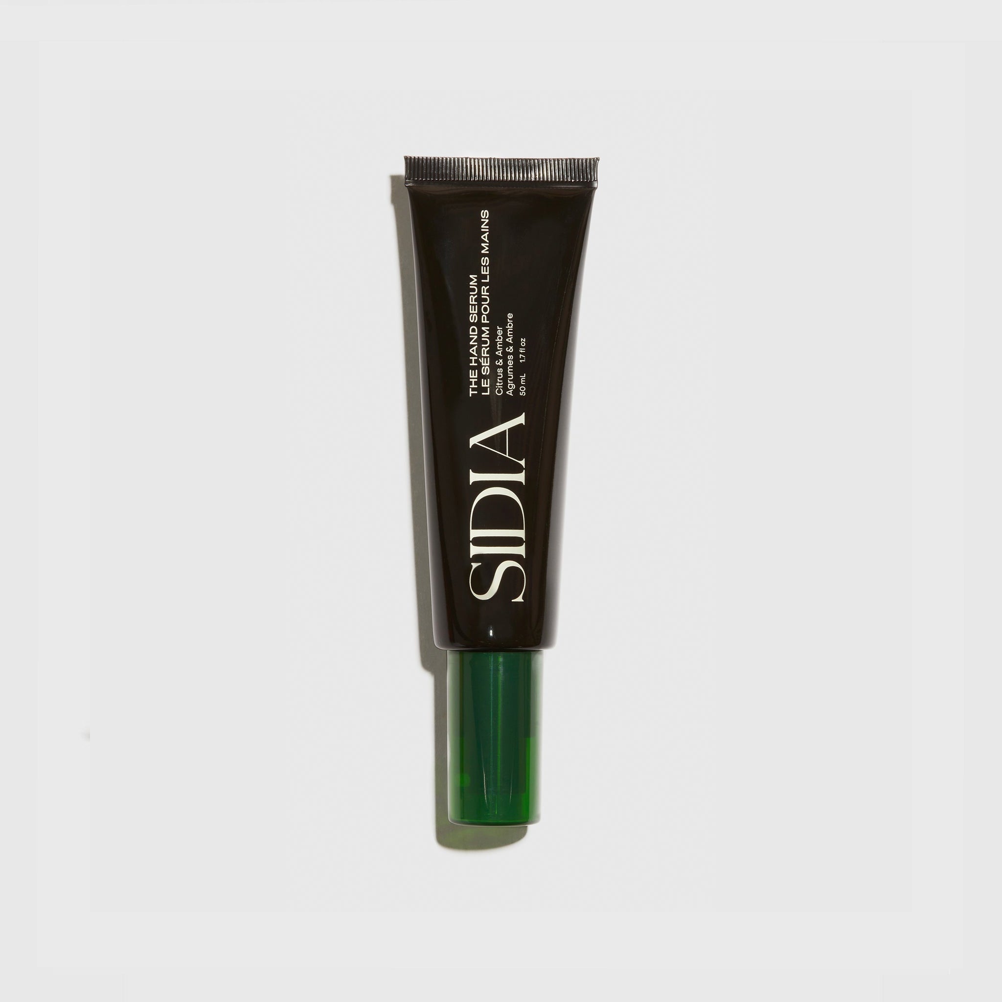 Flat photo of the Hand Serum on a white back ground. 