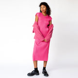 Monthly Colors July S/S Dress - Bright Pink