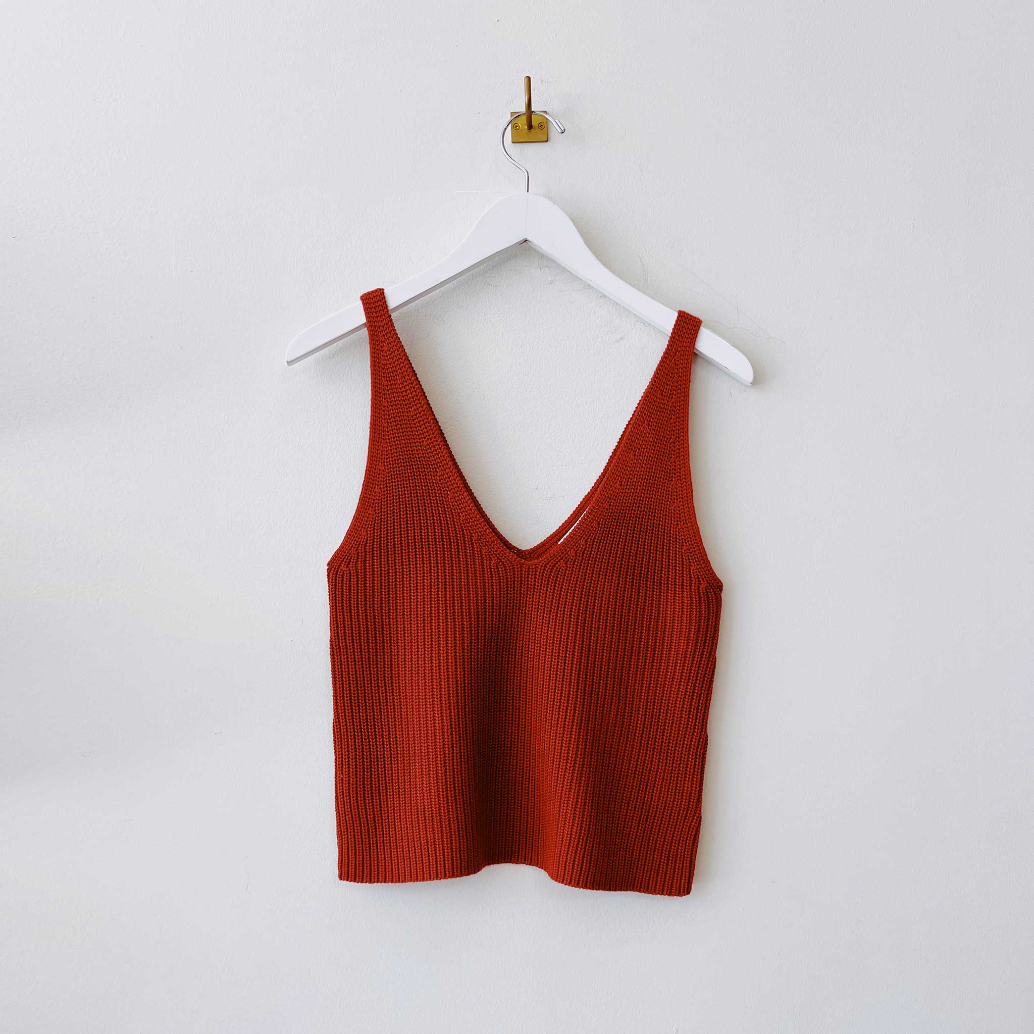 Misc Etc - Knit Tank - Rust | available at LCD