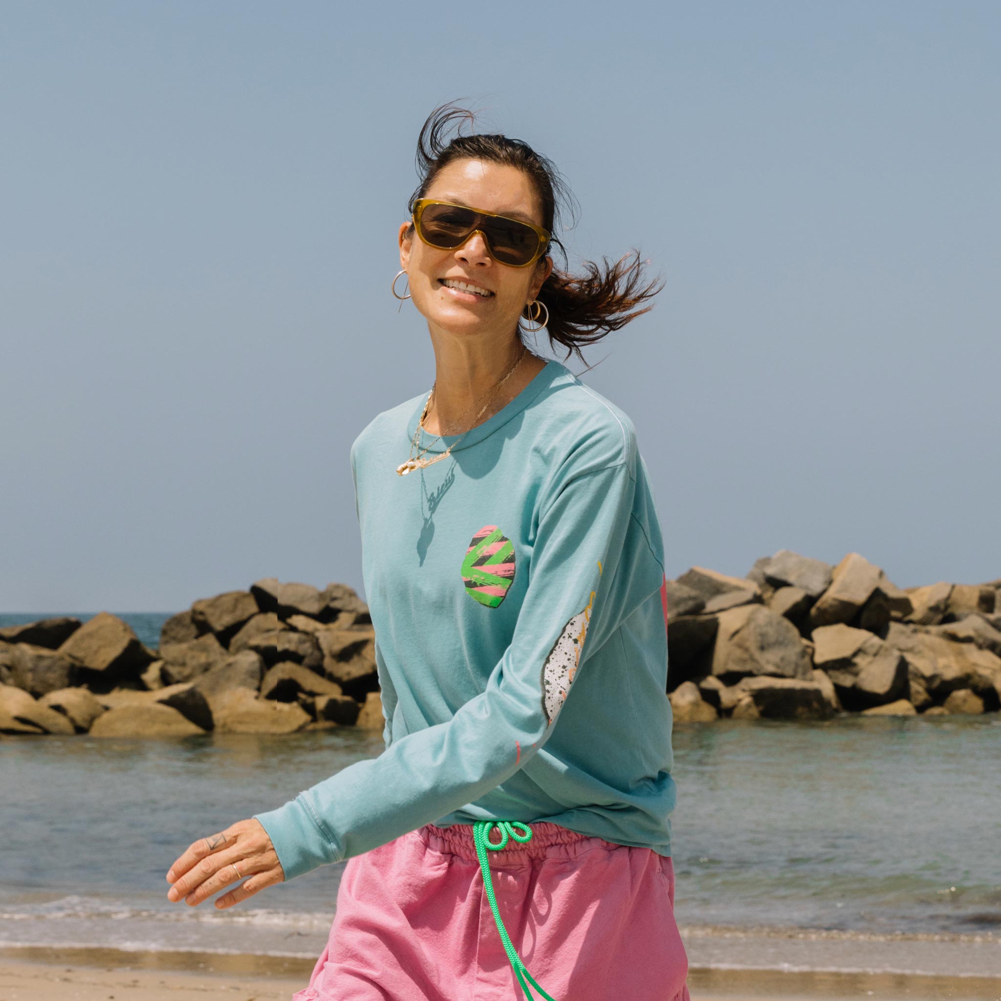 LCD - LCD LS Graphic Tee - Teal | available at LCD