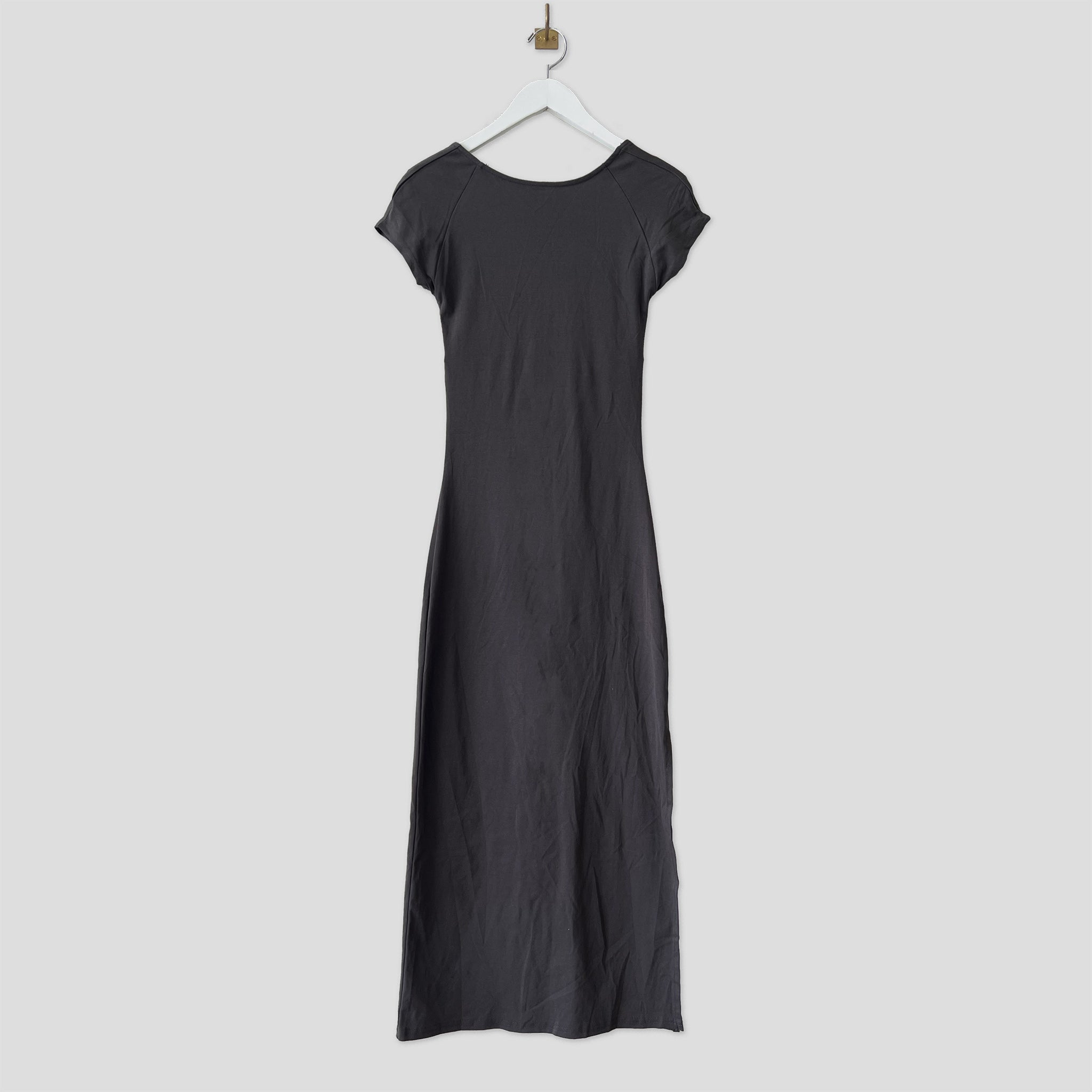 Flat hanging photo of the Low Back Easy Dress - Slate.
