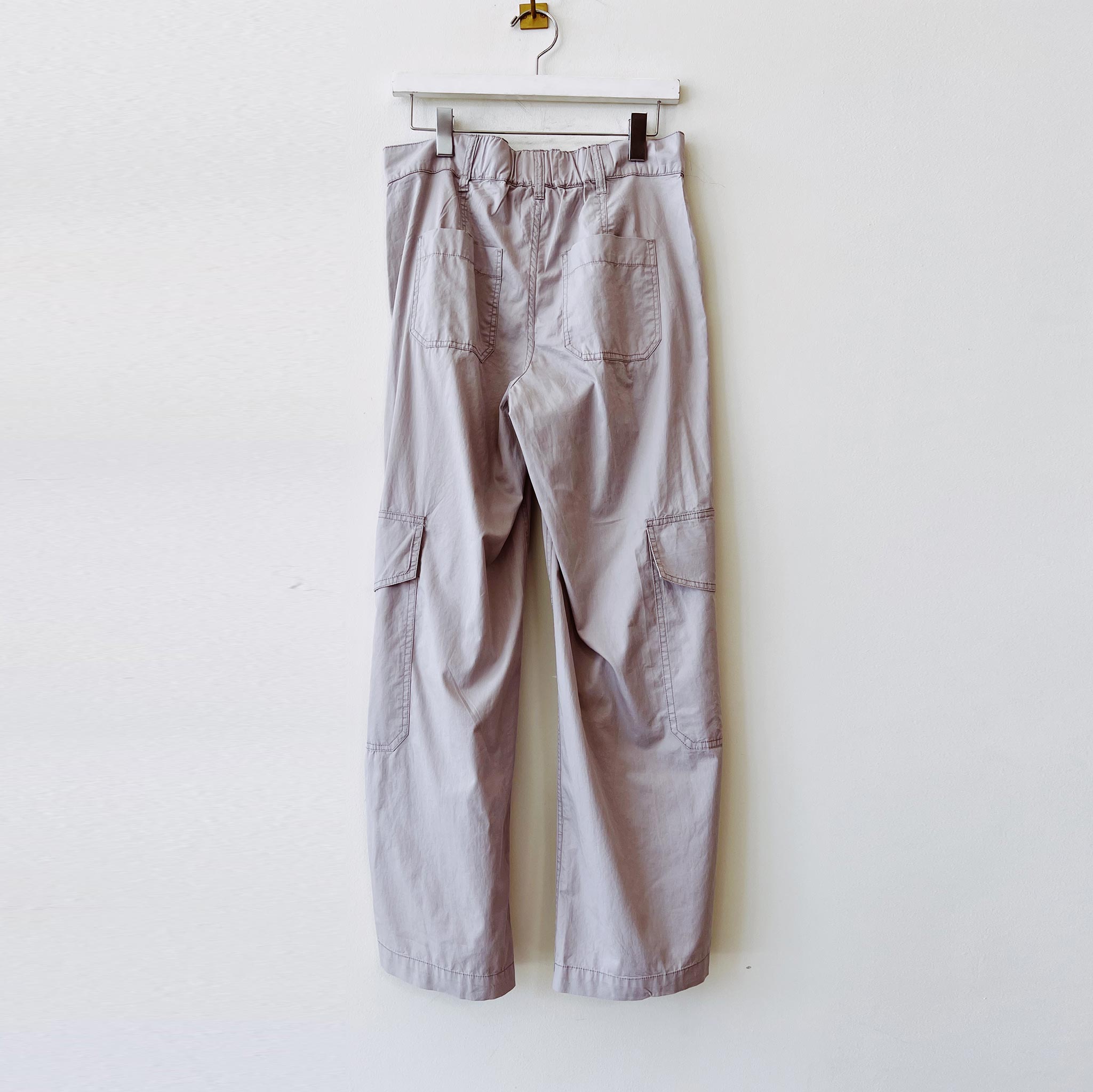 Misc Etc - Mid-Rise Wide Leg Cargo Pants - Grey | available at LCD