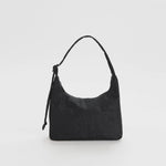 Close flat photo of the Mini Nylon Shoulder Bag - Black.