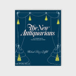 Navy blue book cover featuring an illustration of curtains with yellow tassels.