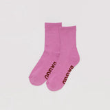 Ribbed Sock - Extra Pink