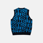 Back flat photo of the Stacked Sweater Vest - Dark Navy.