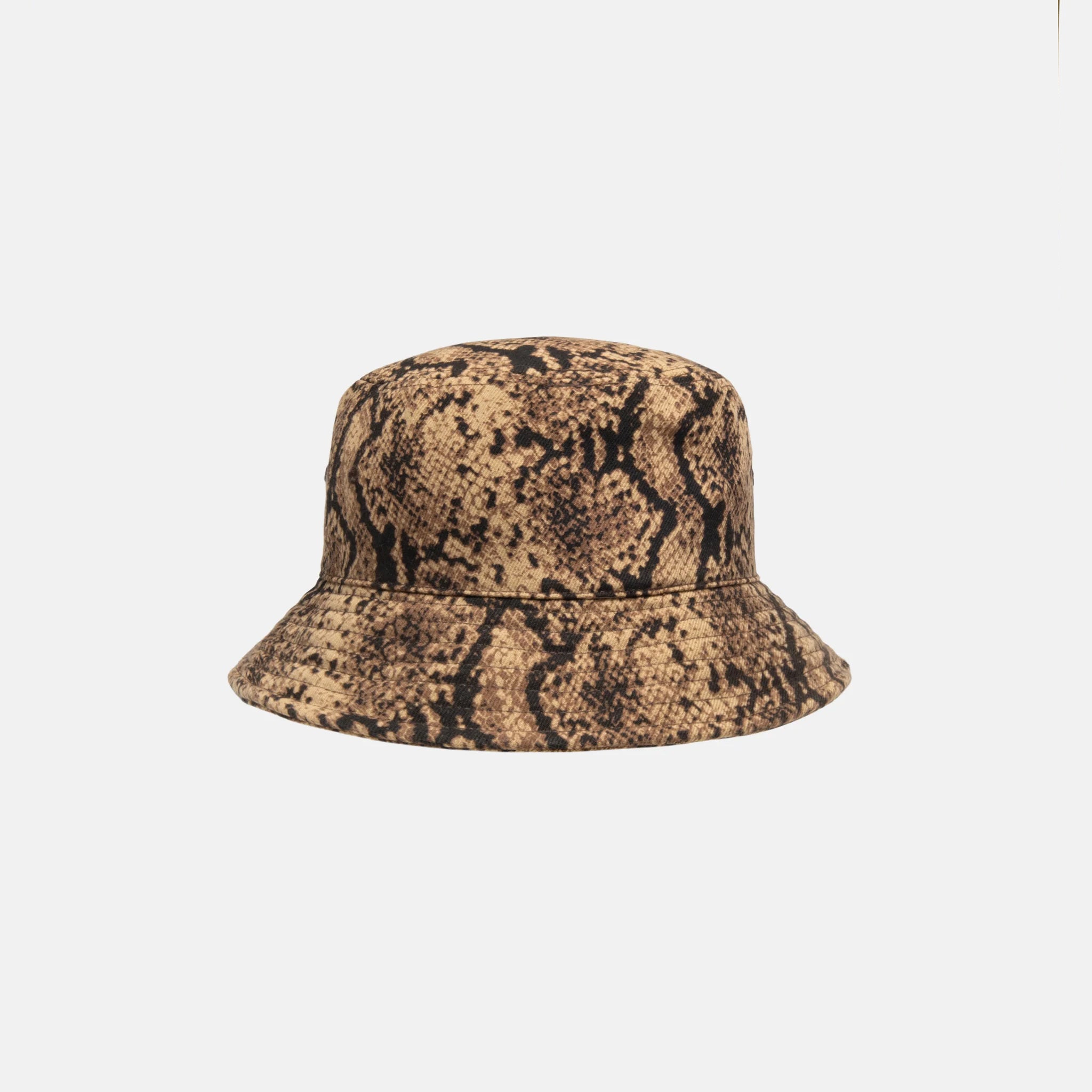 Back photo of the Stock Lock Deep Bucket Hat - Brown.