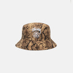 Flat photo of the Stock Lock Deep Bucket Hat - Brown.