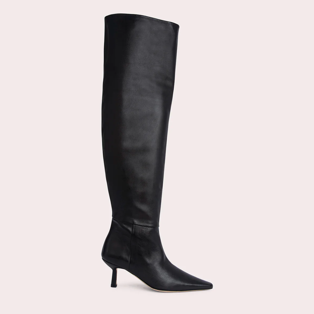 Close detail side photo of the Meghan Boot - Black.
