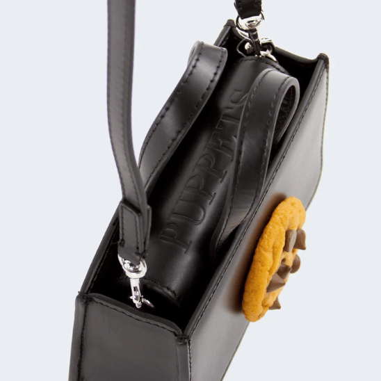 Close top detail shot of the Mini Cookie Bag. 