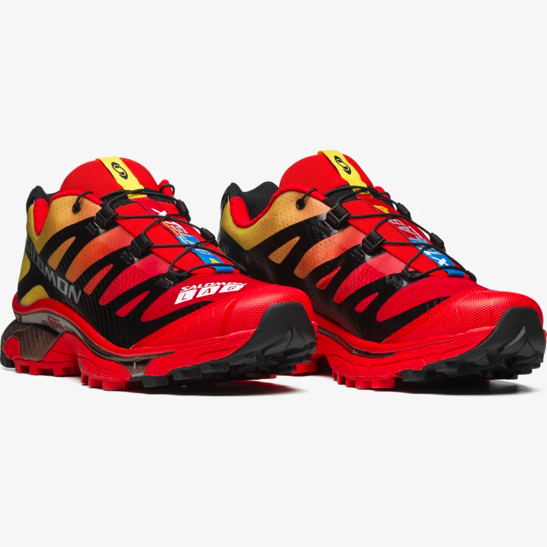 Side detail photo of the XT-4 OG - Fiery Red/ Black/ Empire Yellow.