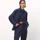 Adele Shirt - Navy