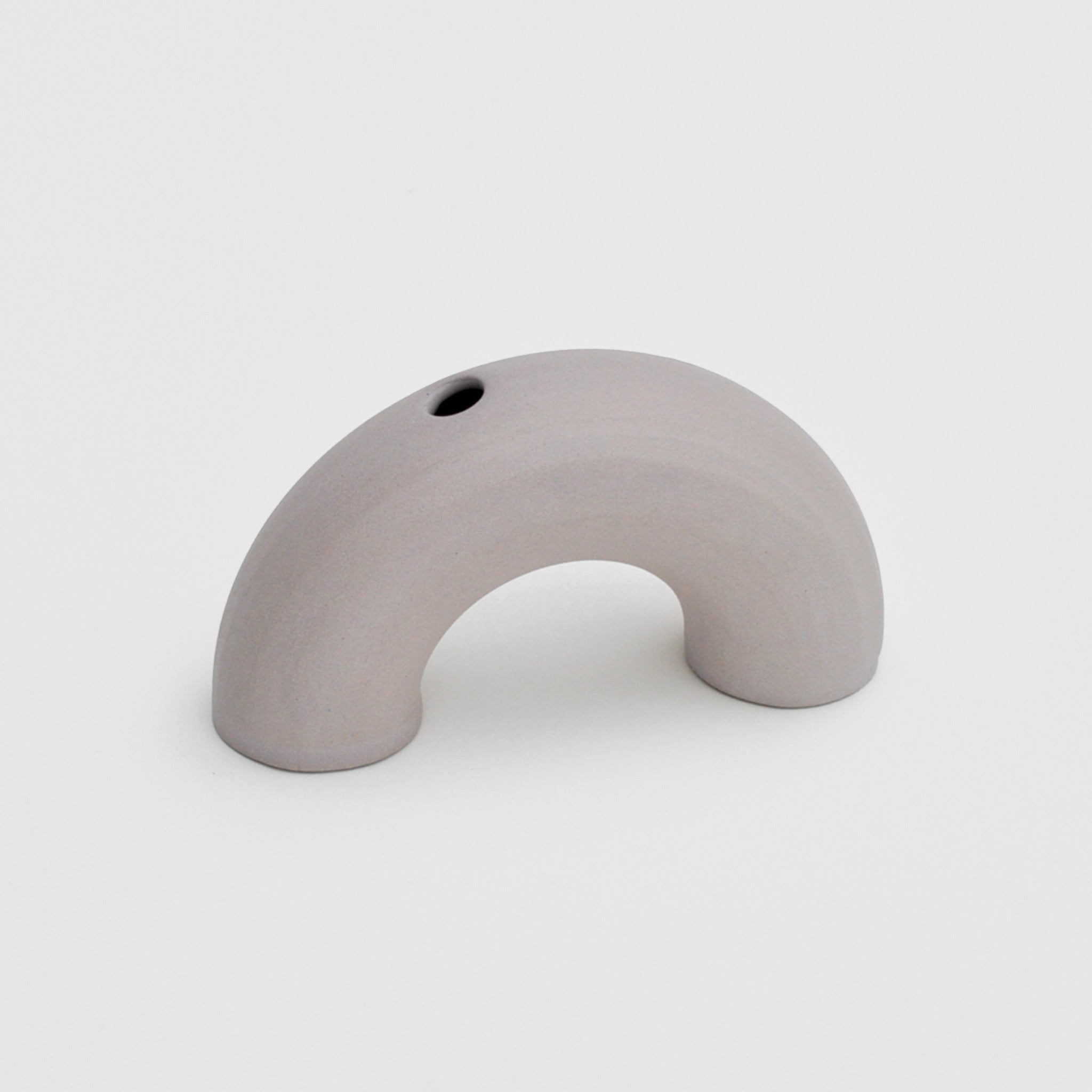 Above image of the arch vase in lavender by Ekua Ceramics.