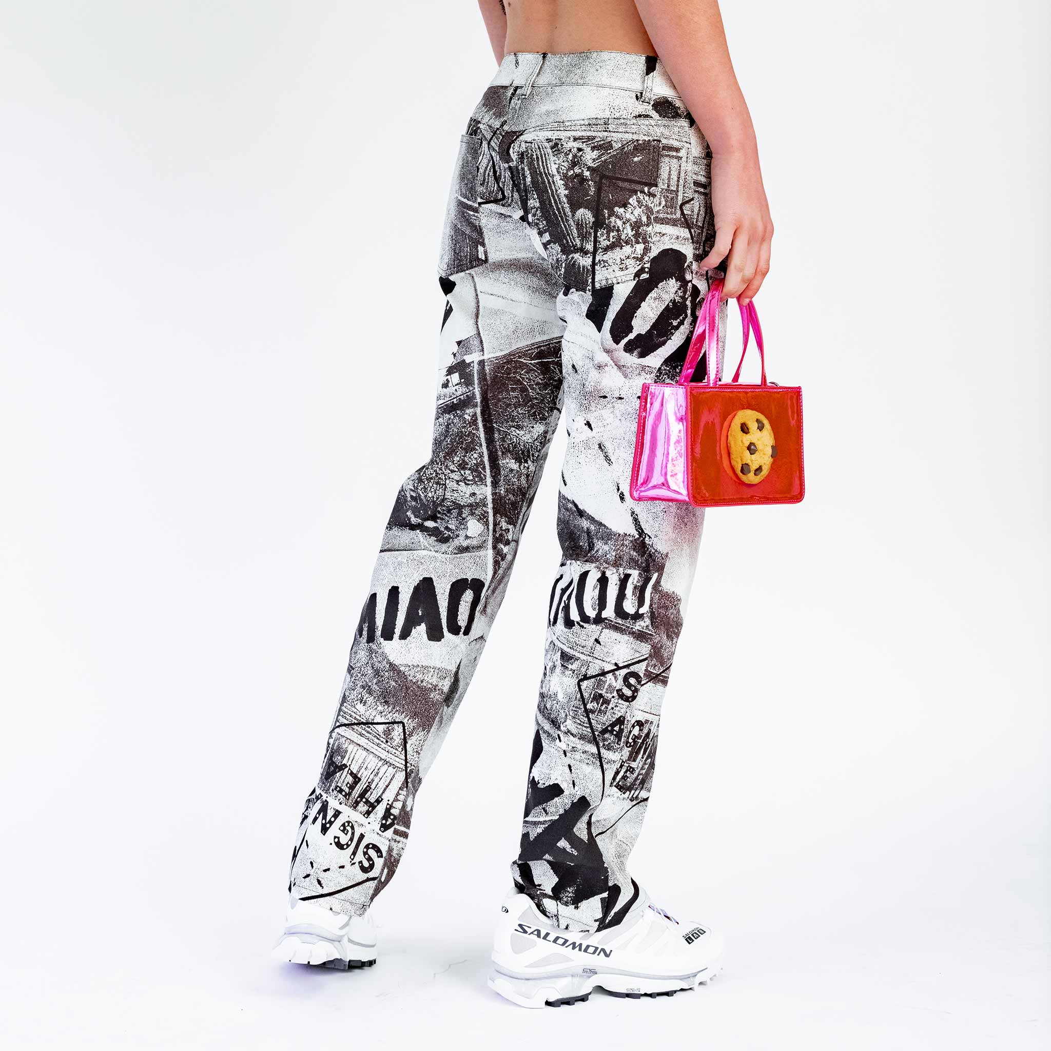 Back half body photo of model wearing the Atlas Pant - Easy Rider.